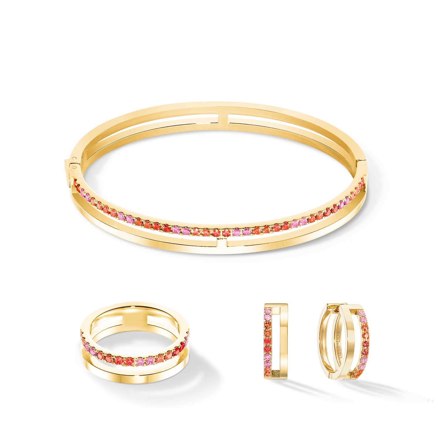 Eternal Unity Hoops gold-red