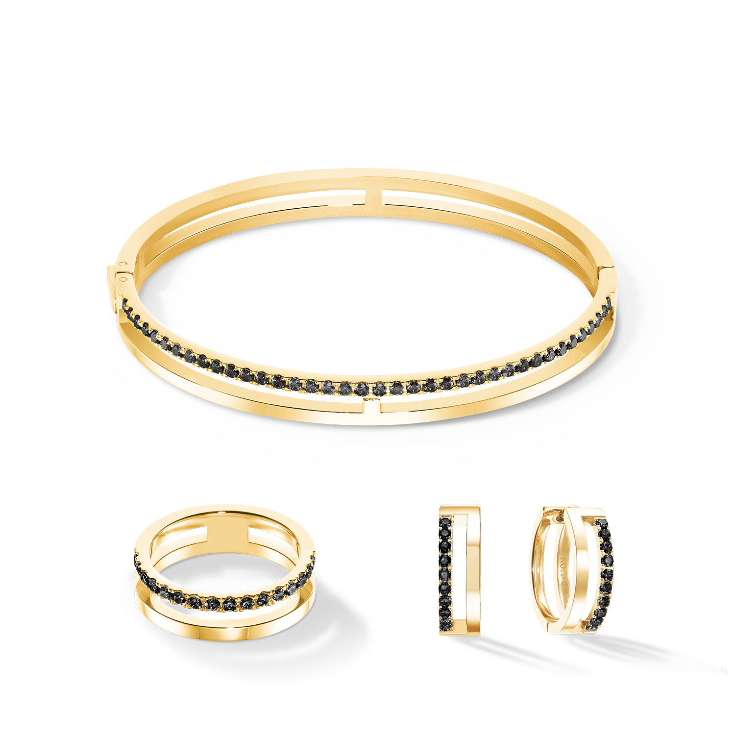 Eternal Unity Hoops gold-black