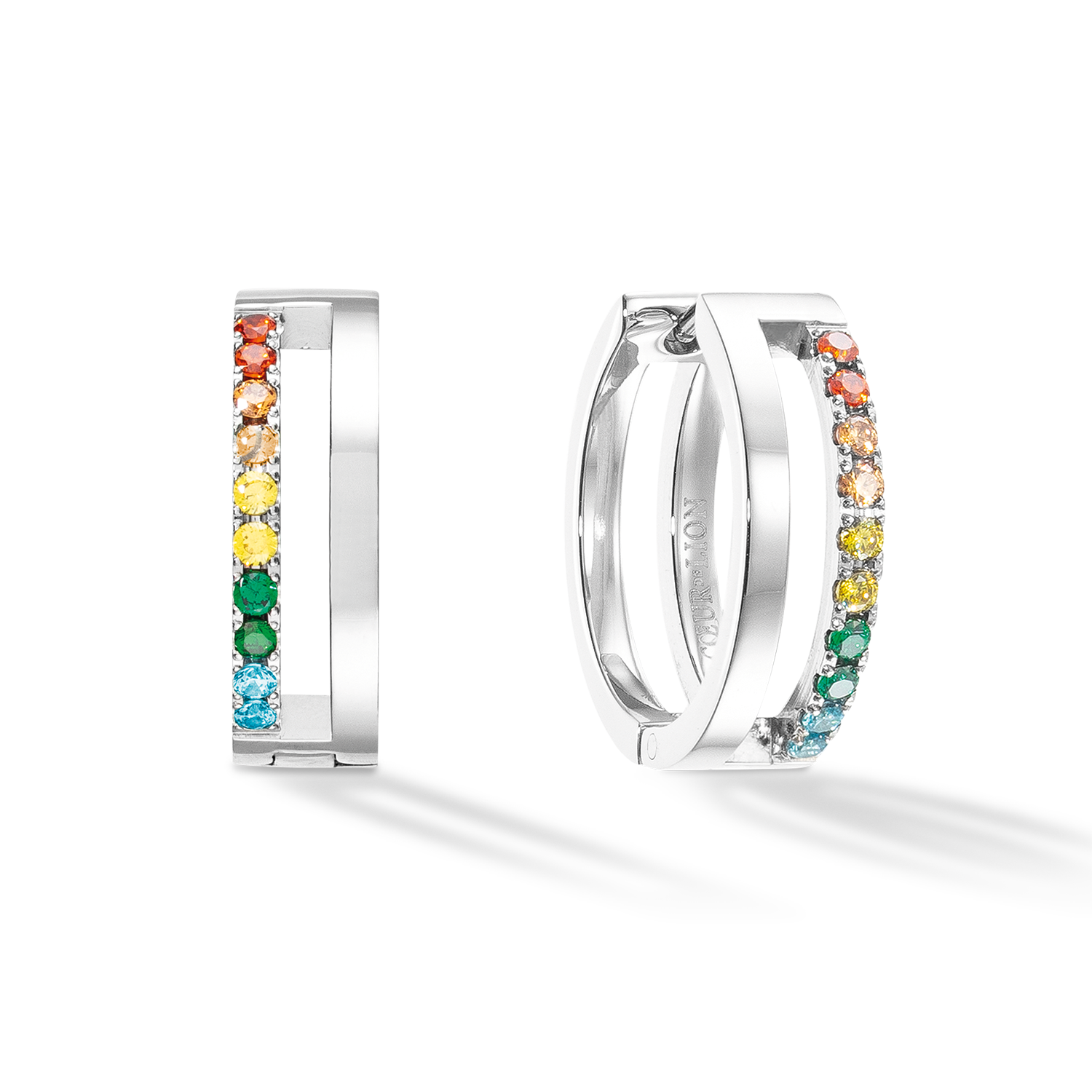 Eternal Unity Hoops silver-multicolour