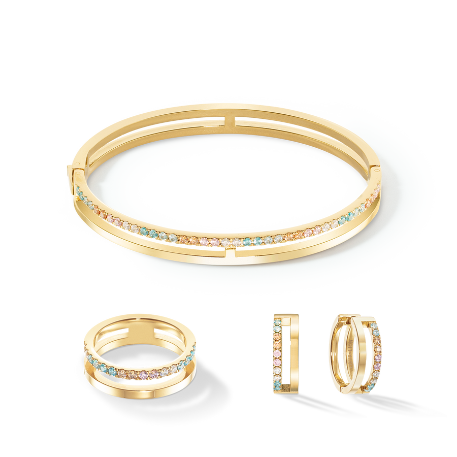 Eternal Unity Bangle gold-multicolour pastel