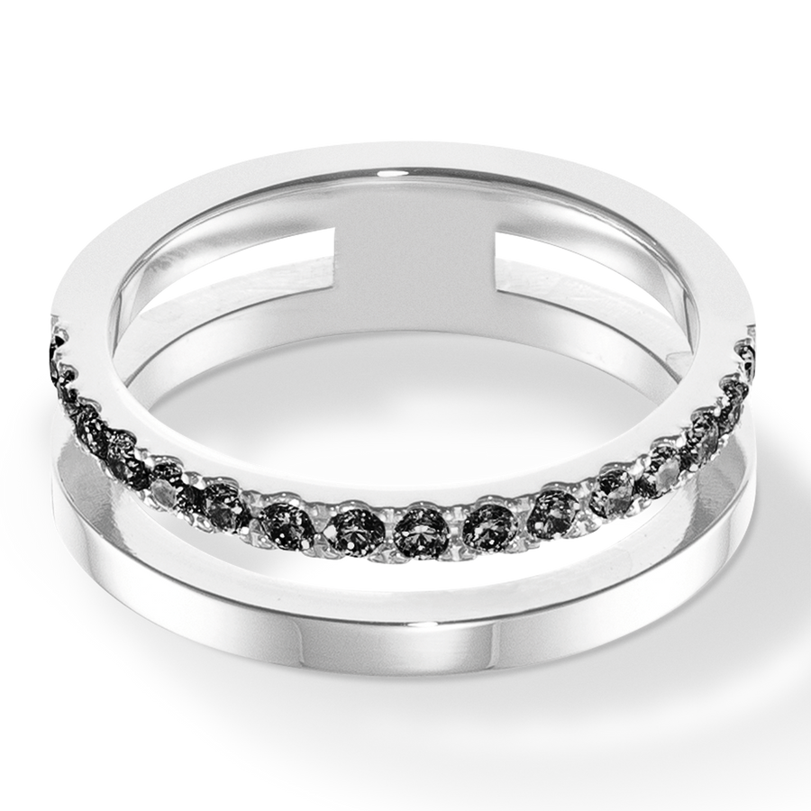 Eternal Unity Ring silver-black