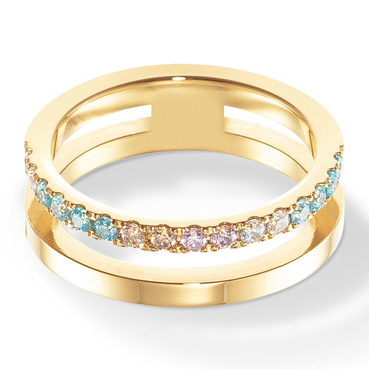 Eternal Unity Ring gold-multicolour pastel