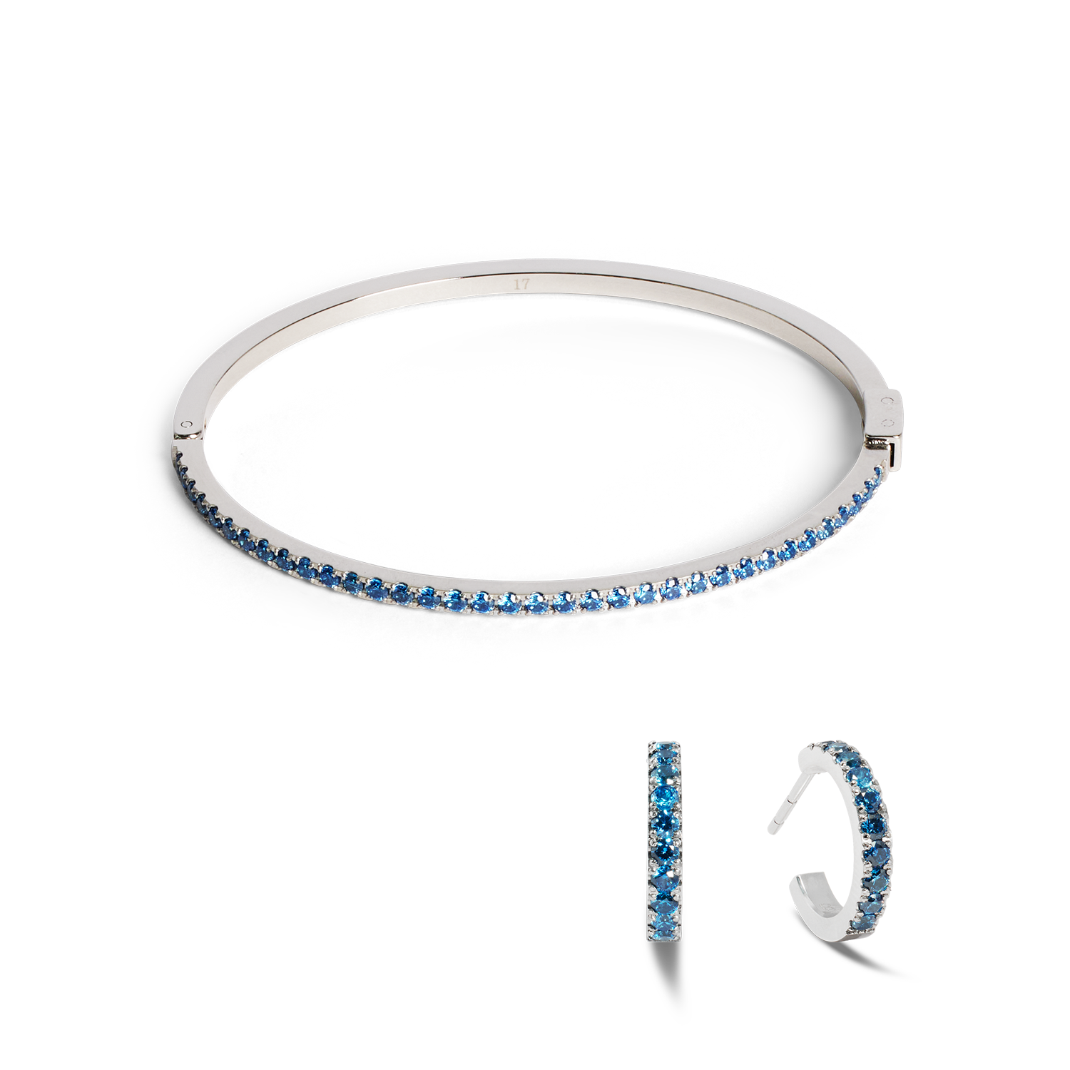 Eternal Love Hoop mini silver-blue