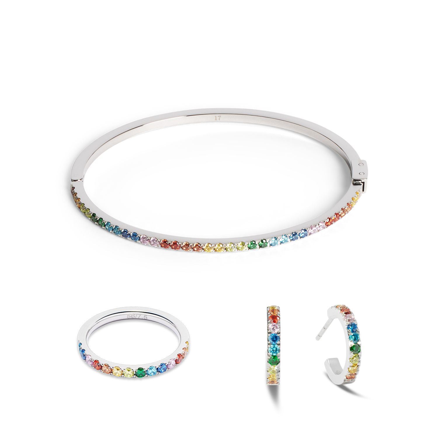 Eternal Love Hoop mini silver-multicolour