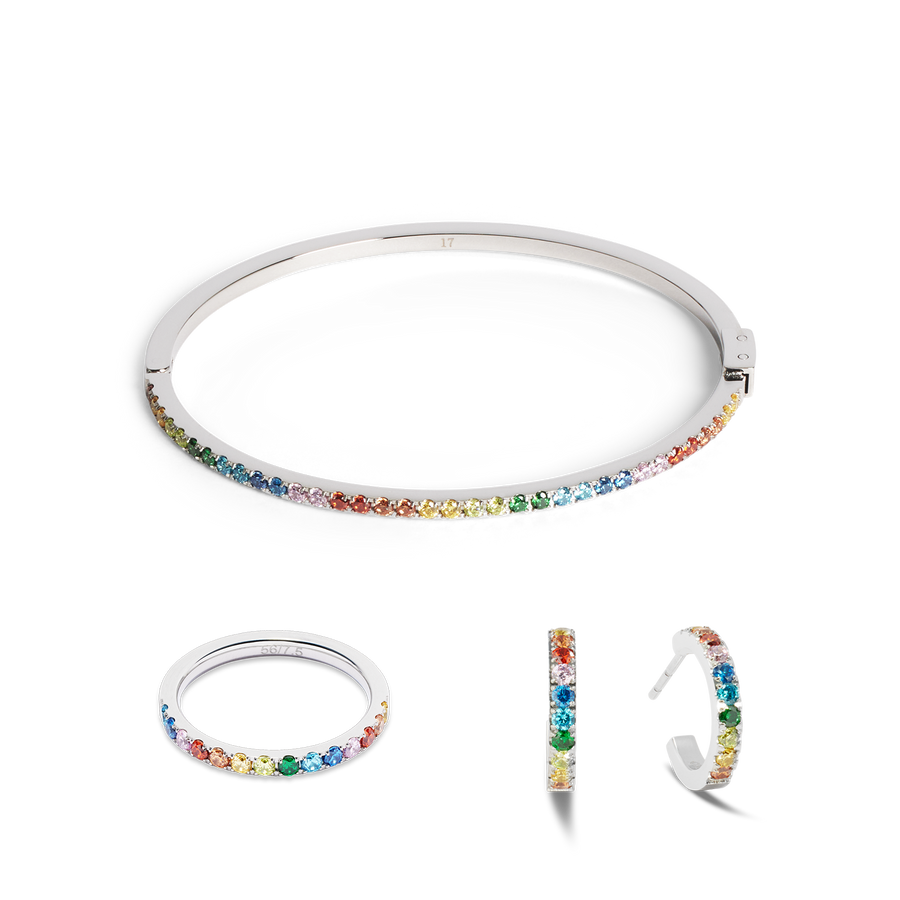 Eternal Love Hoop mini silver-multicolour