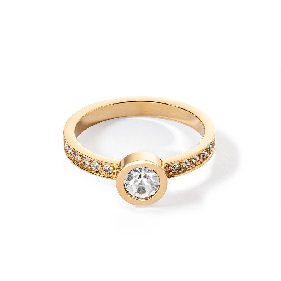 Sparkling Dots ring gold crystal