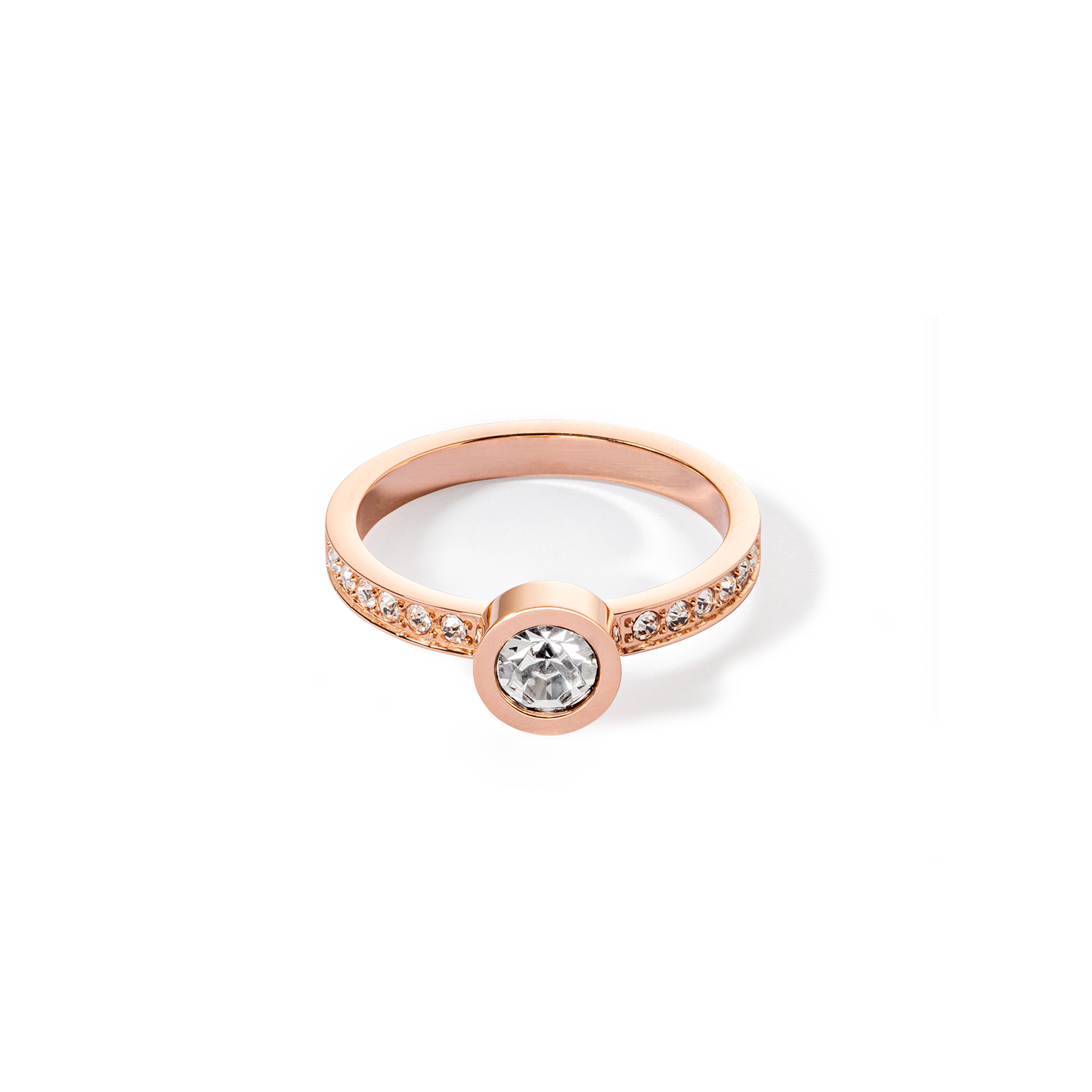 Sparkling Dots ring rose gold crystal