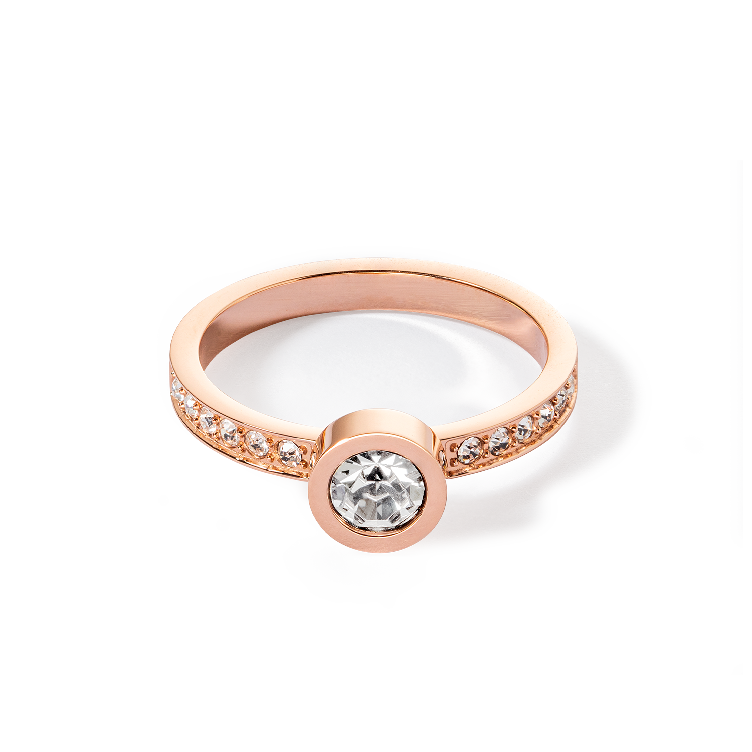 Sparkling Dots ring rose gold crystal