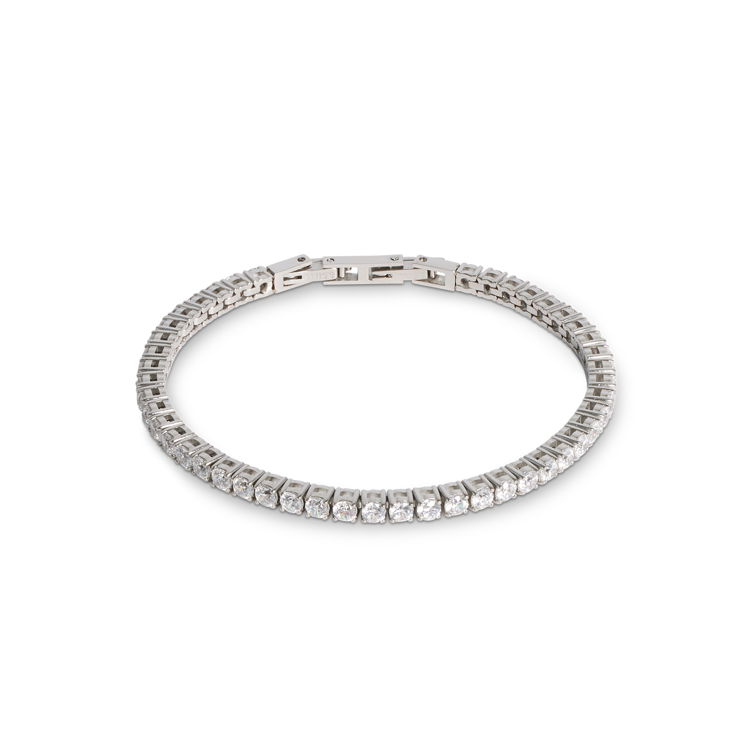 Tennis bracelet silver-crystal