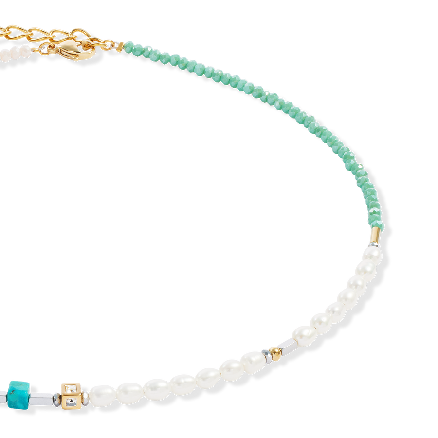 Necklace Princess Fusion Pearls turquoise