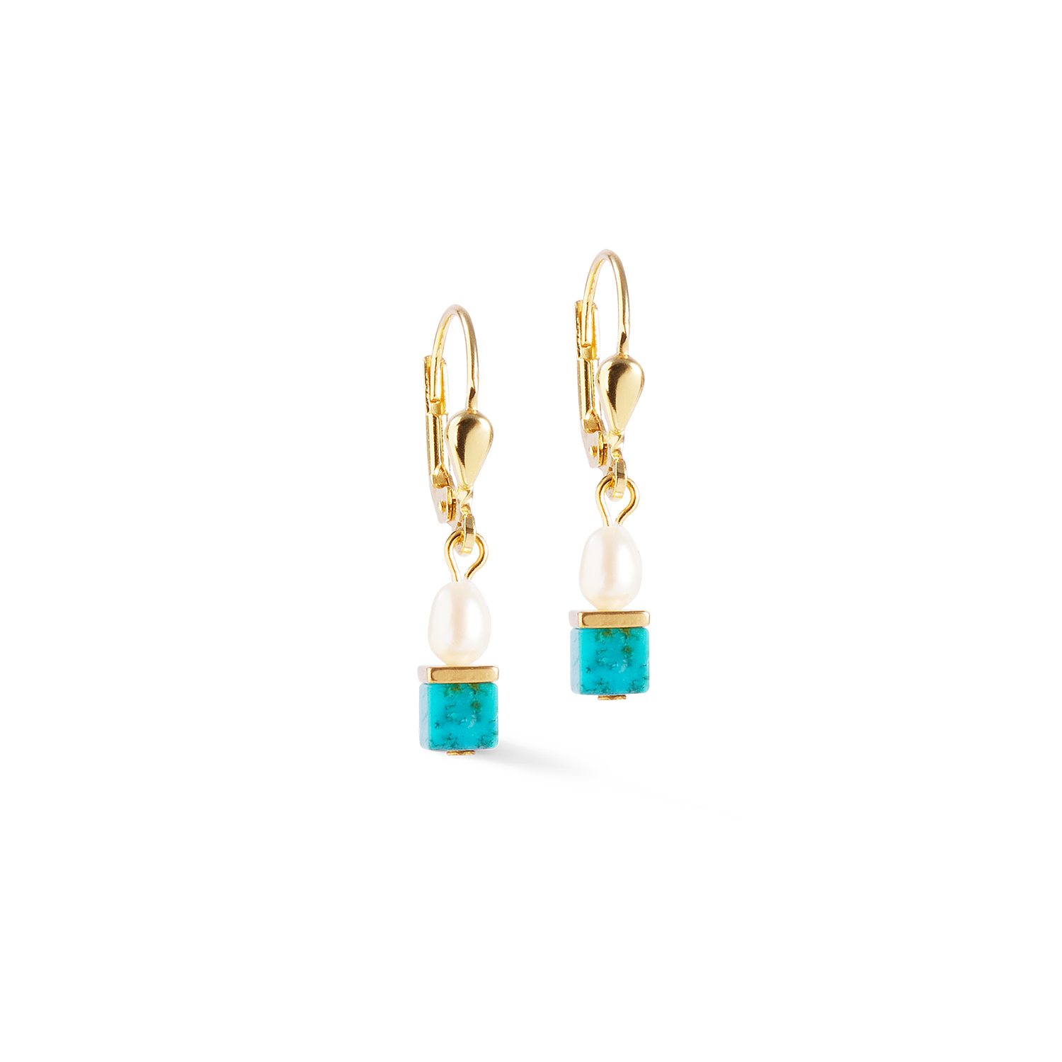 Earrings Princess Fusion Pearls turquoise