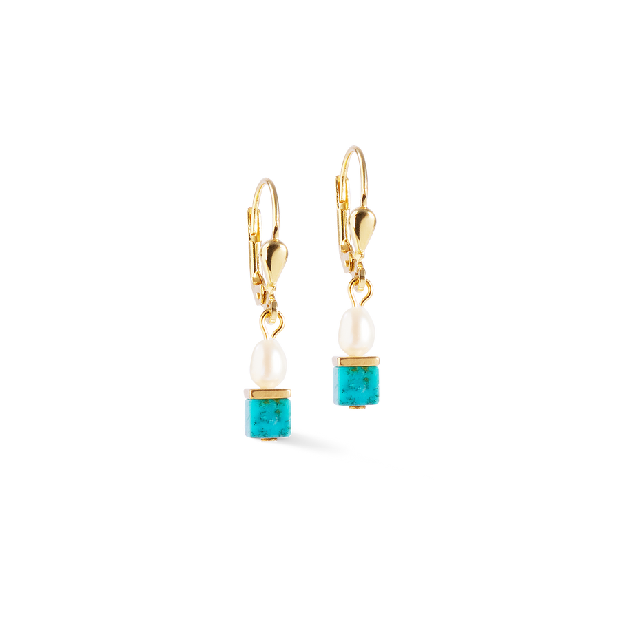 Earrings Princess Fusion Pearls turquoise