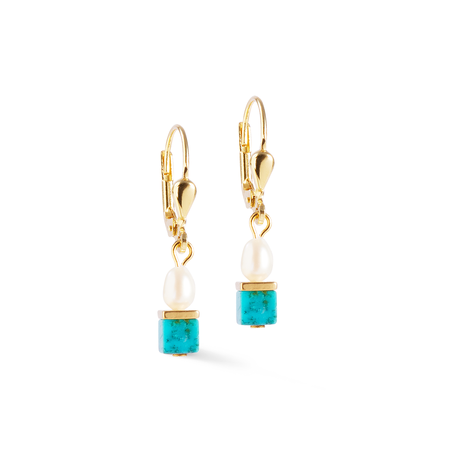 Earrings Princess Fusion Pearls turquoise