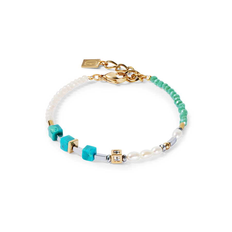 Bracelet Princess Fusion Pearls turquoise