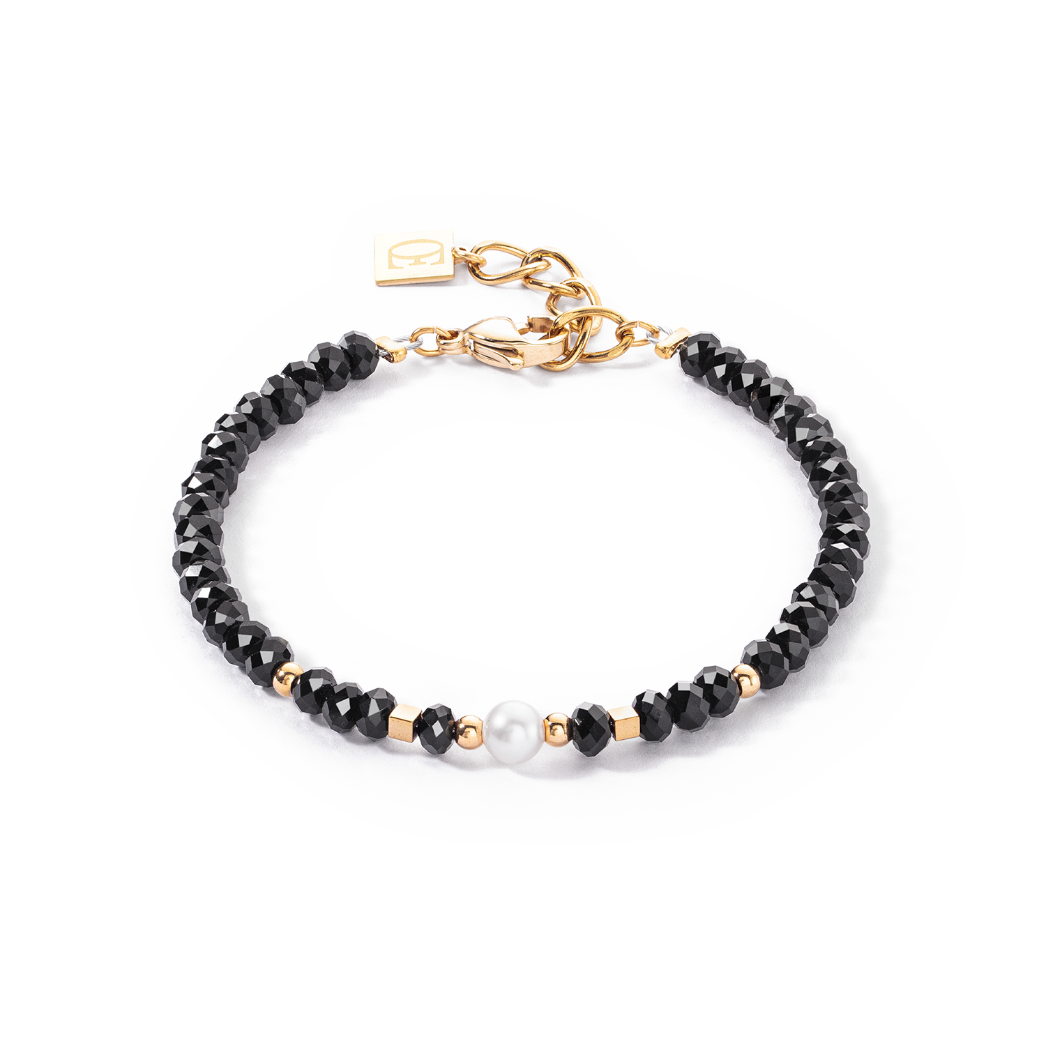 Mystic Pearl bracelet gold-black