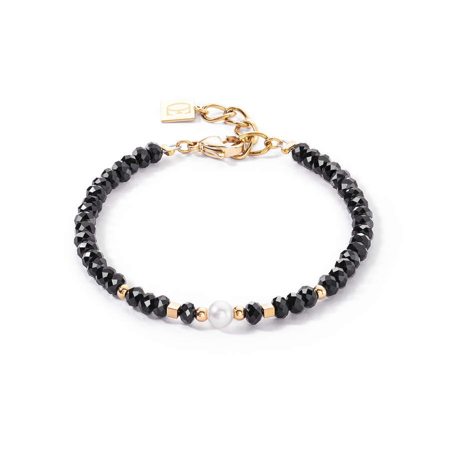 Mystic Pearl bracelet gold-black