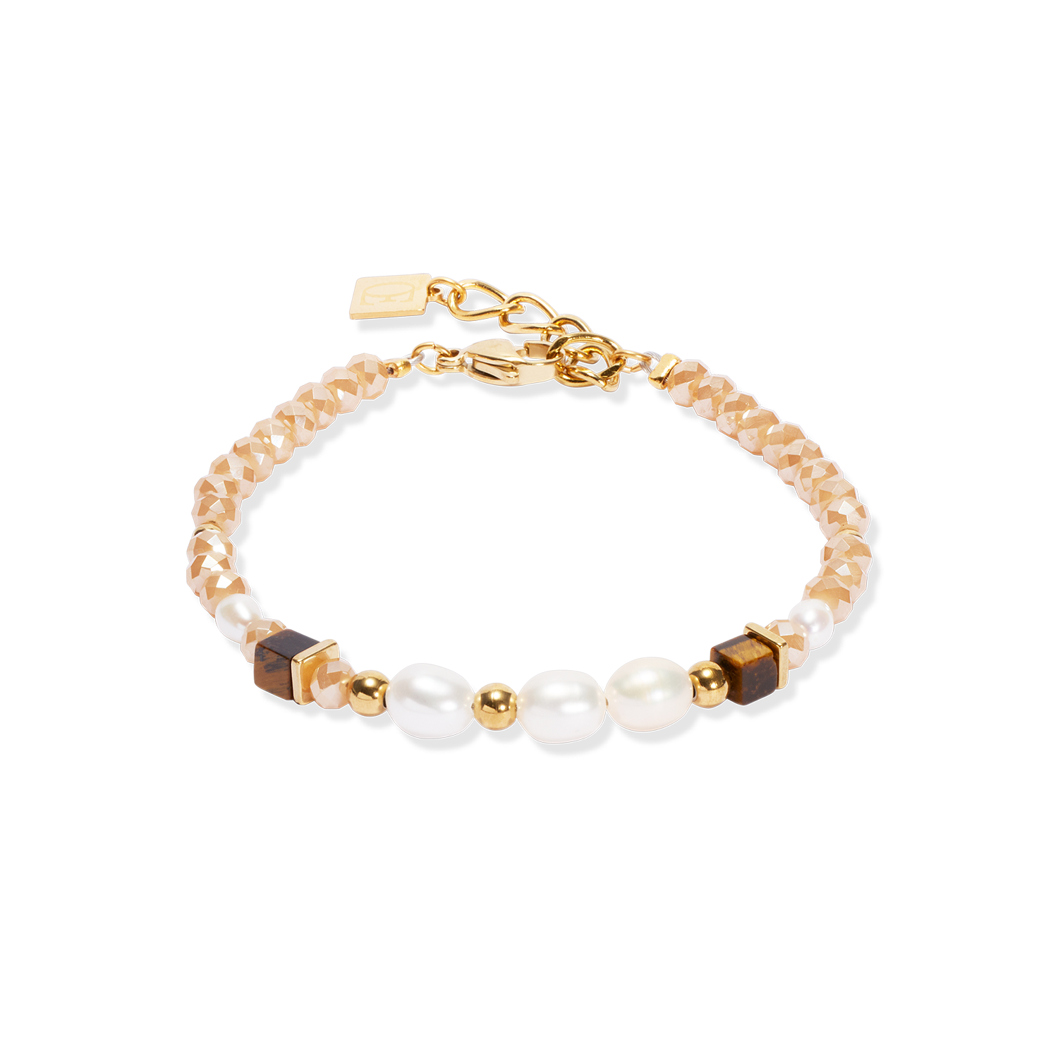 Bracelet Cosmic Pearls deep gold