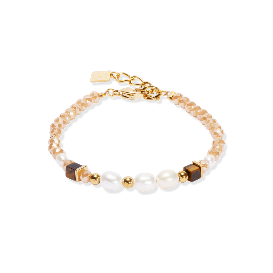 Bracelet Cosmic Pearls deep gold