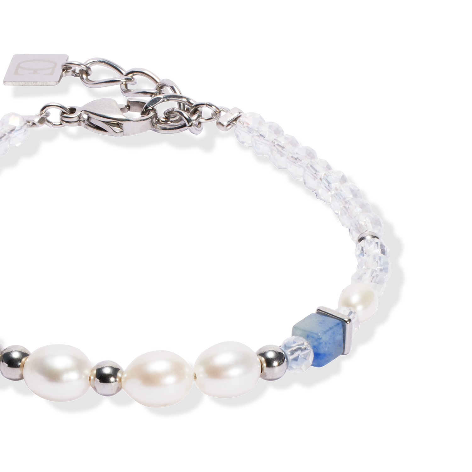 Bracelet Cosmic Pearls soft silver