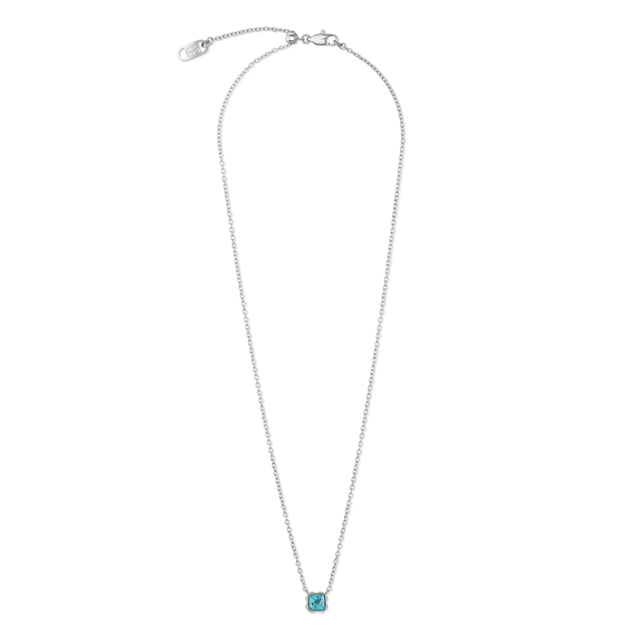 Birthstone December Necklace Turquoise Silver