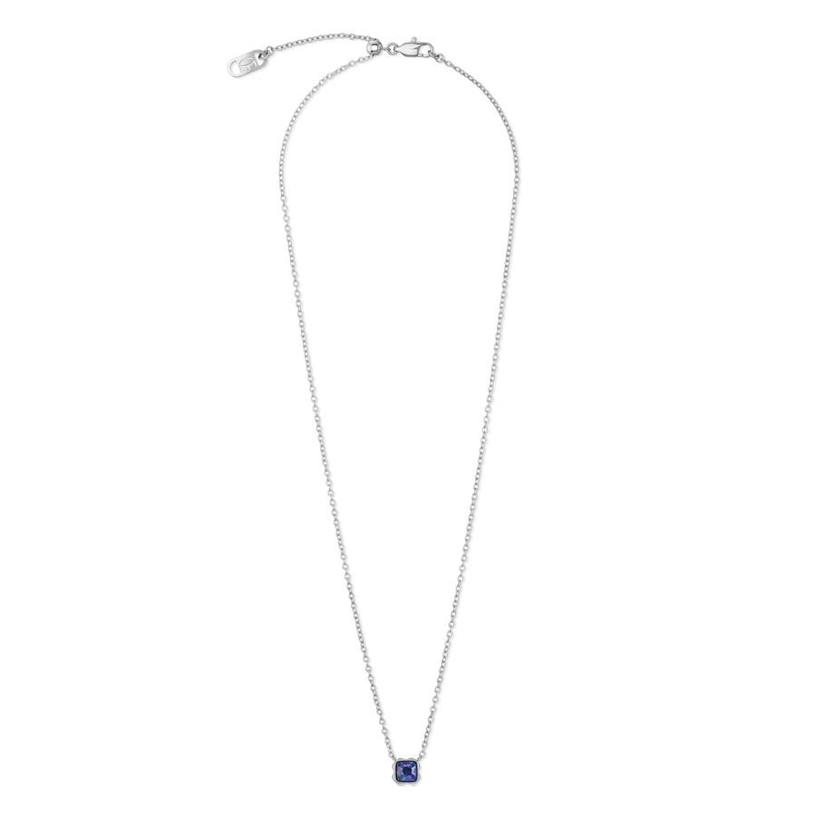 Birthstone September Necklace Lapis Lazuli Silver