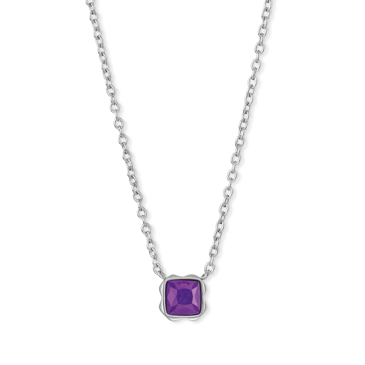 Birthstone February Necklace Sugilite Silver