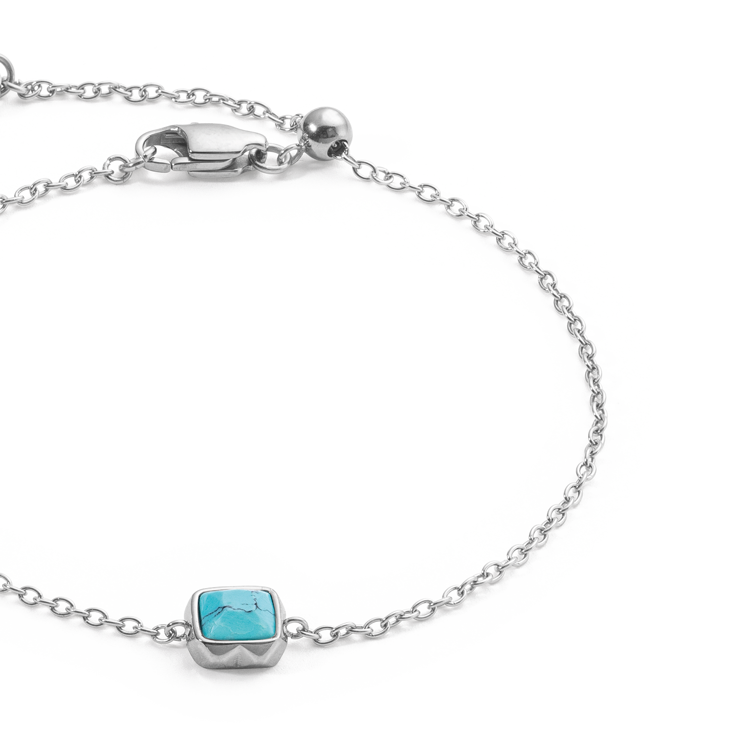 Birthstone December Bracelet Turquoise Silver