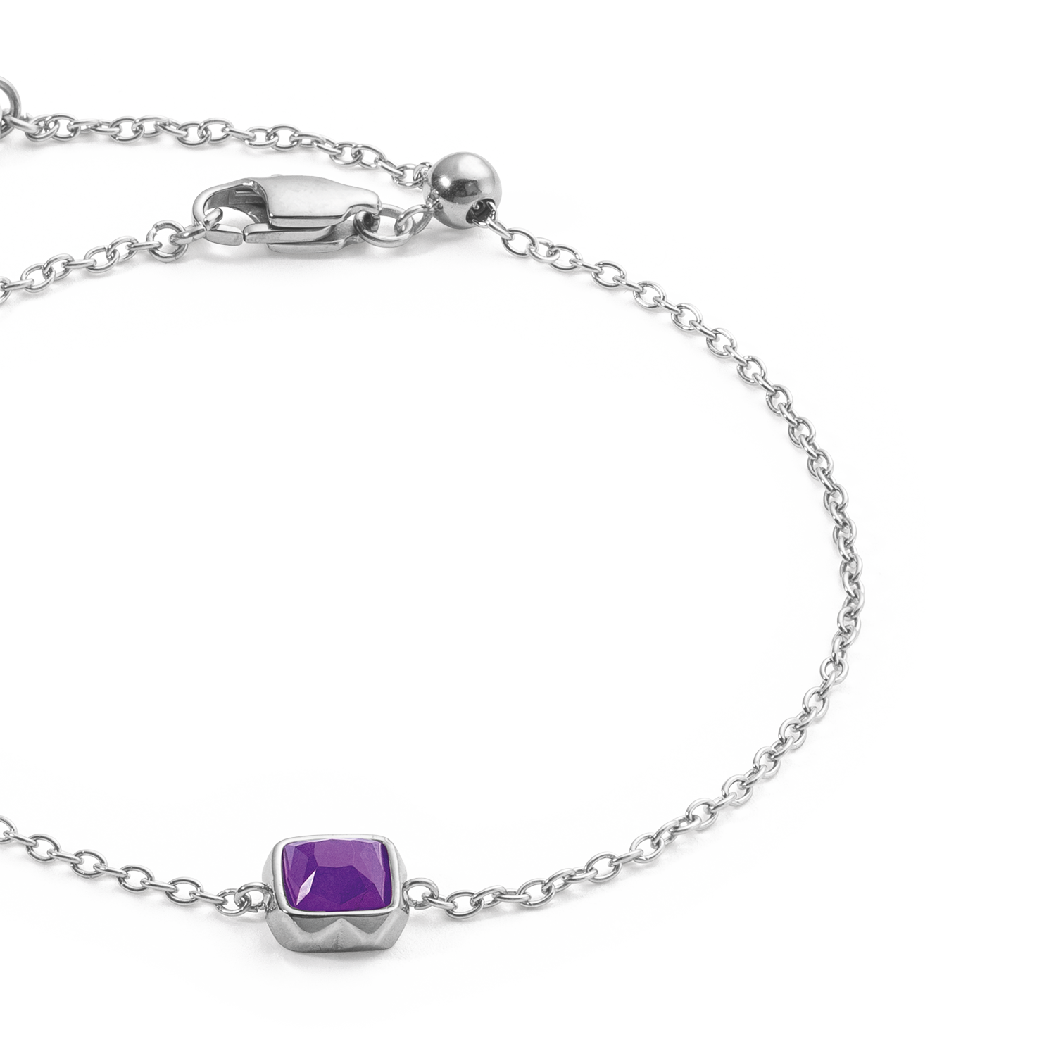 Birthstone February Bracelet Sugilite Silver