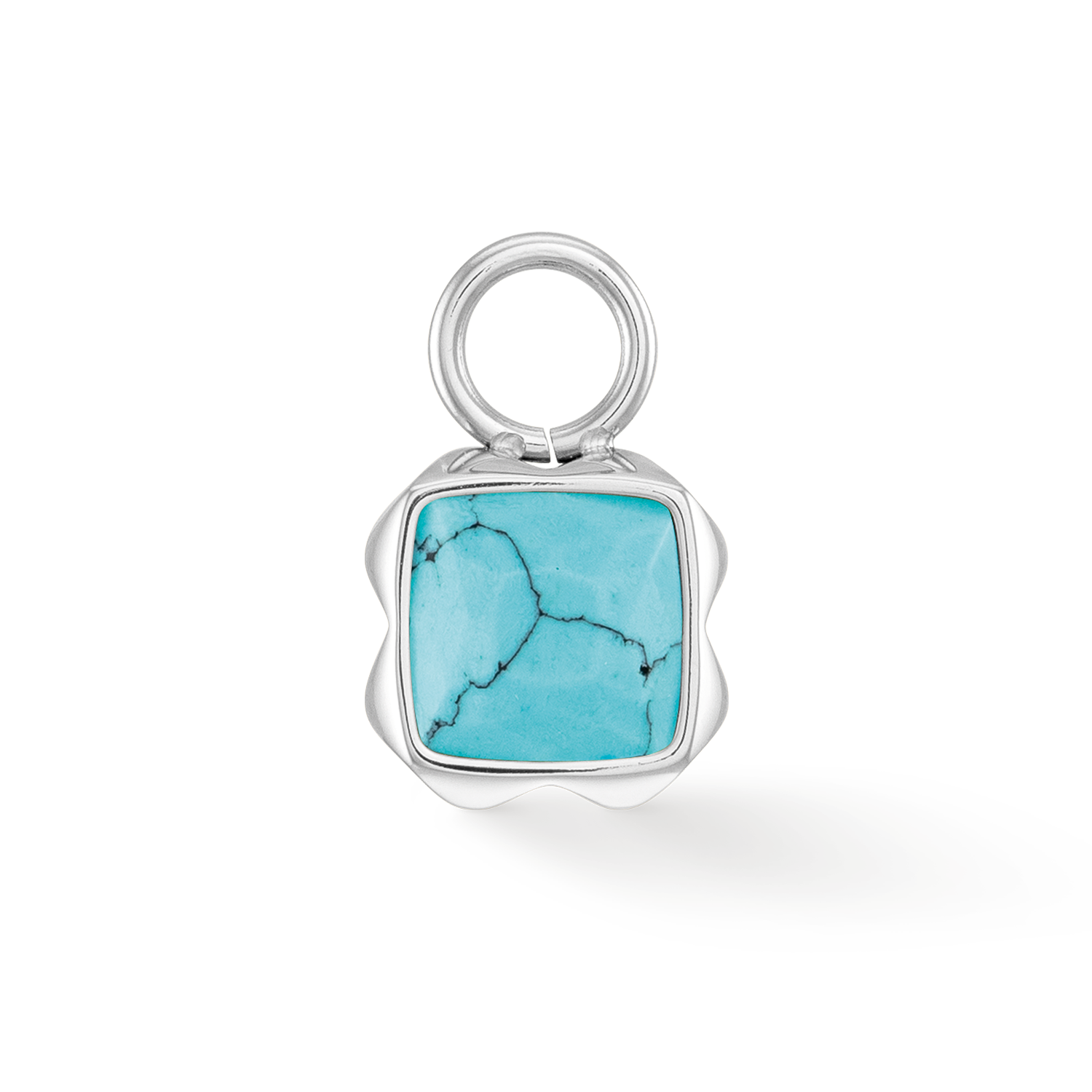 Birthstone December Charm Turquoise Silver