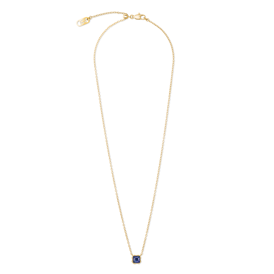 Birthstone September Necklace Lapis Lazuli Gold