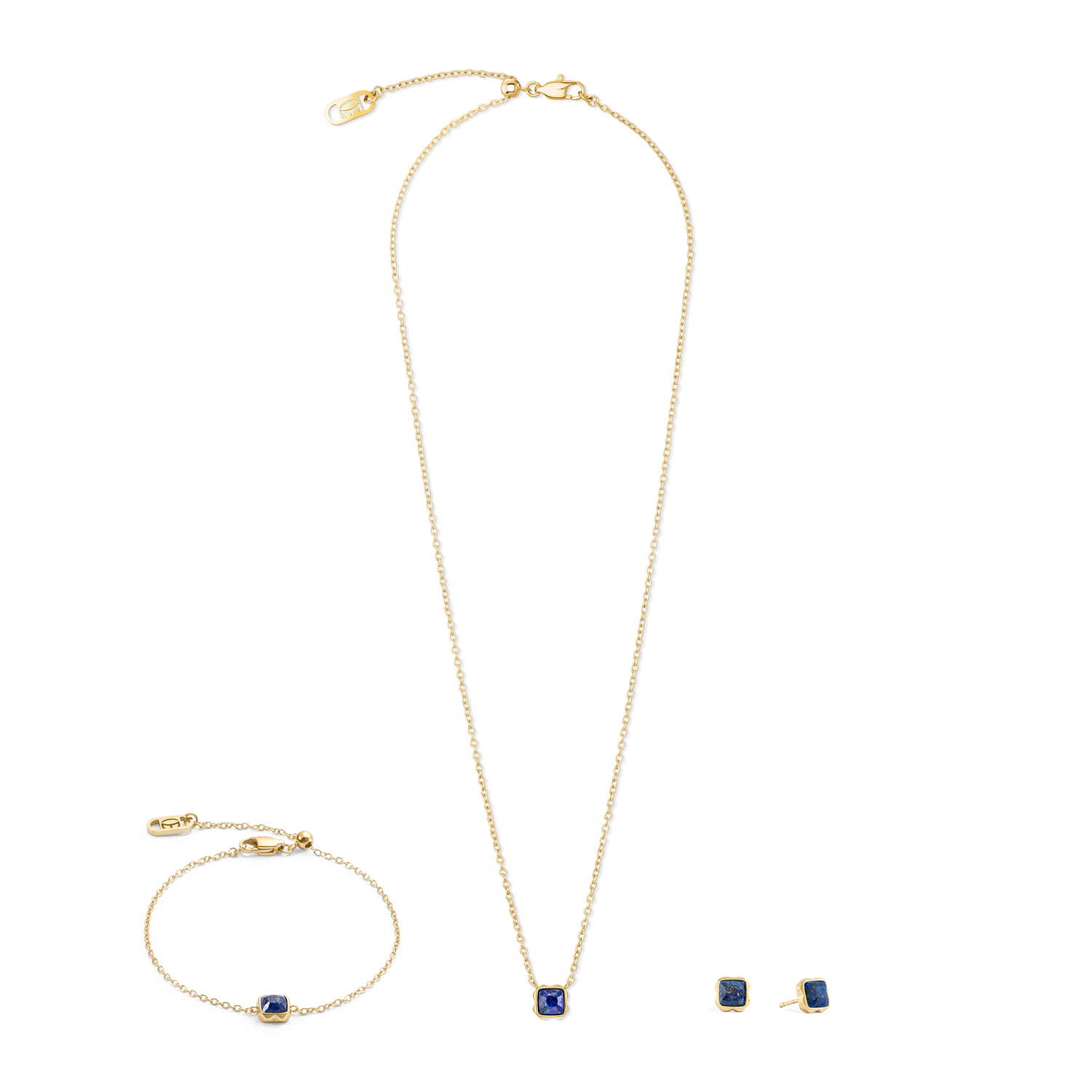 Birthstone September Earrings Lapis Lazuli Gold