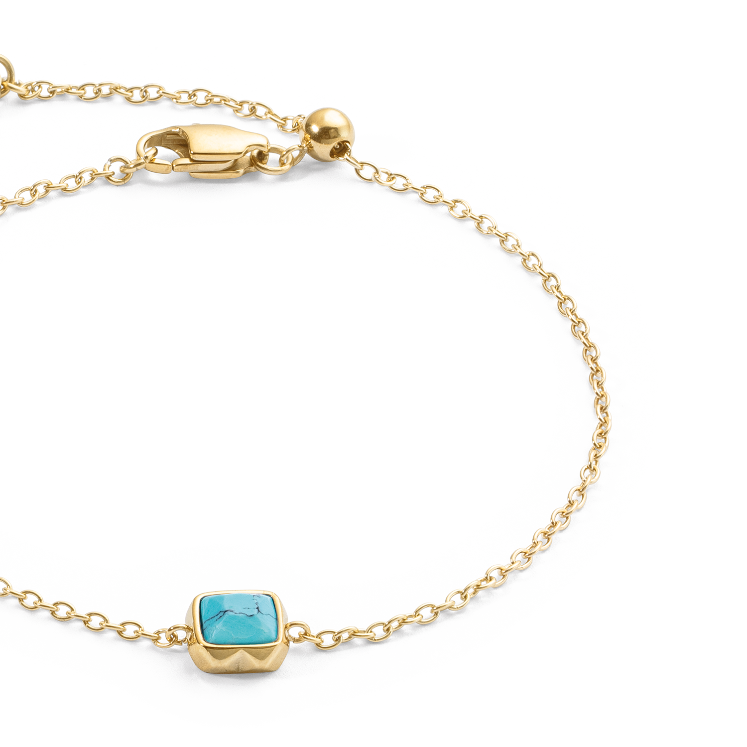 Birthstone December Bracelet Turquoise Gold