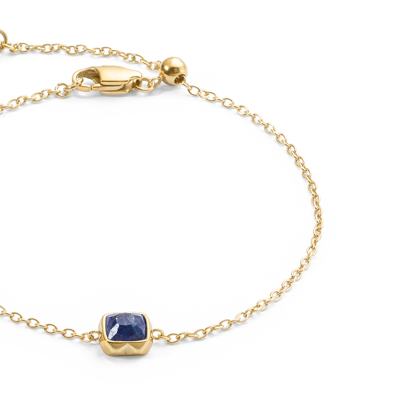 Birthstone September Bracelet Lapis Lazuli Gold