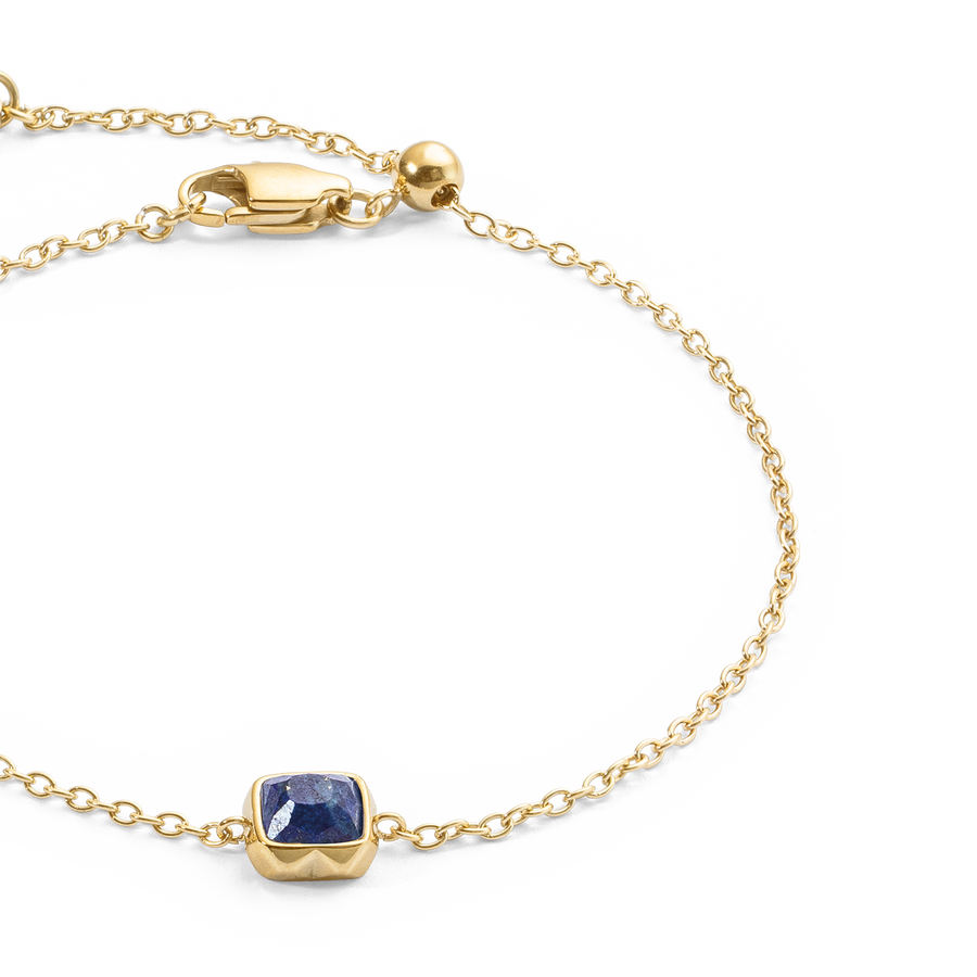 Birthstone September Bracelet Lapis Lazuli Gold