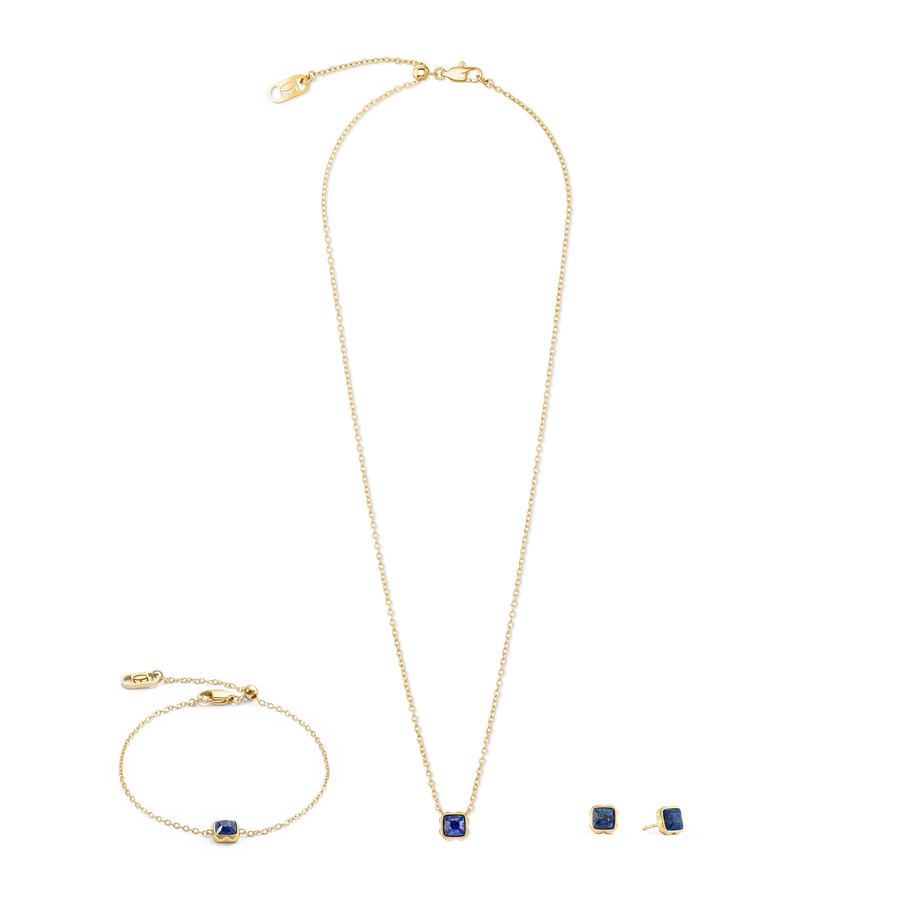 Birthstone September Bracelet Lapis Lazuli Gold