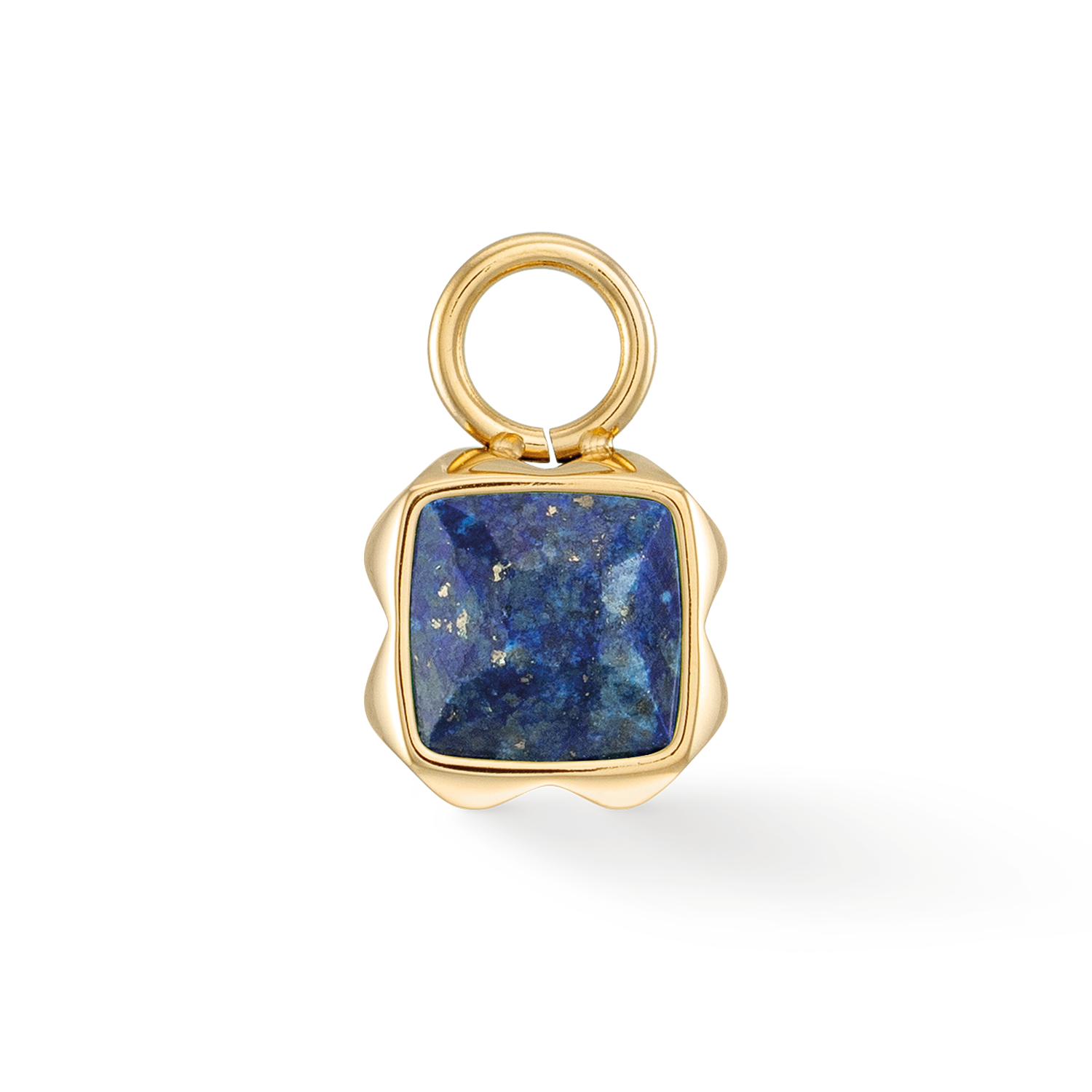 Birthstone September Charm Lapis Lazuli Gold