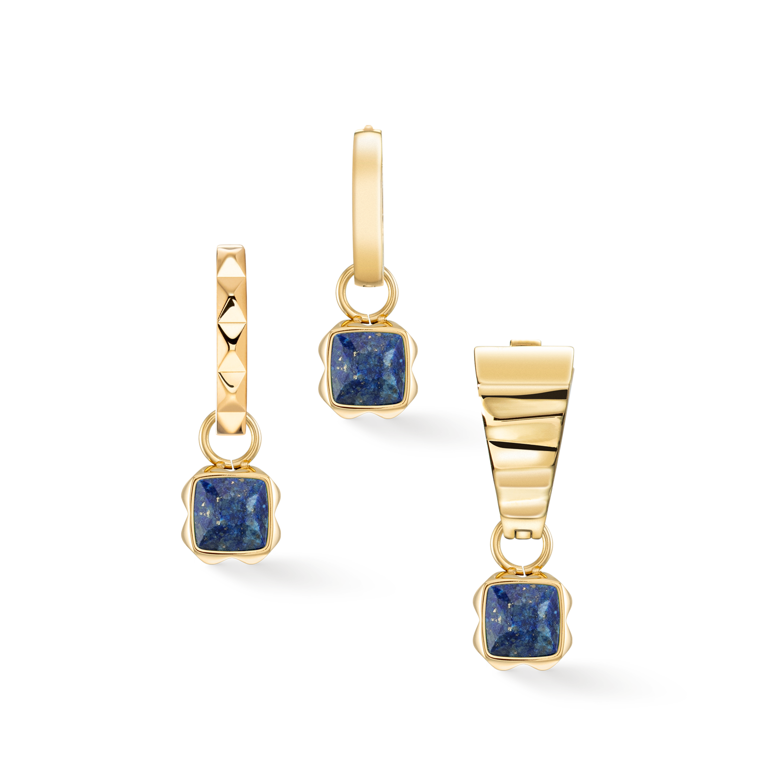 Birthstone September Charm Lapis Lazuli Gold