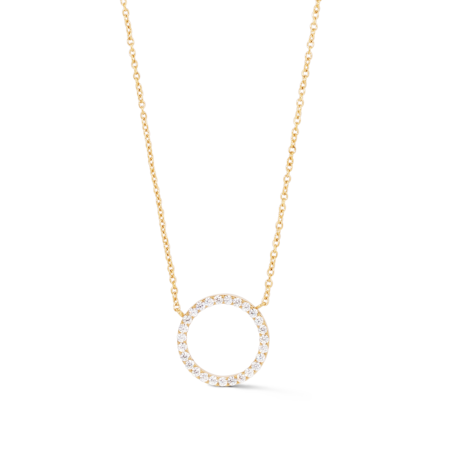 Necklace Sparkling Circle gold-crystal