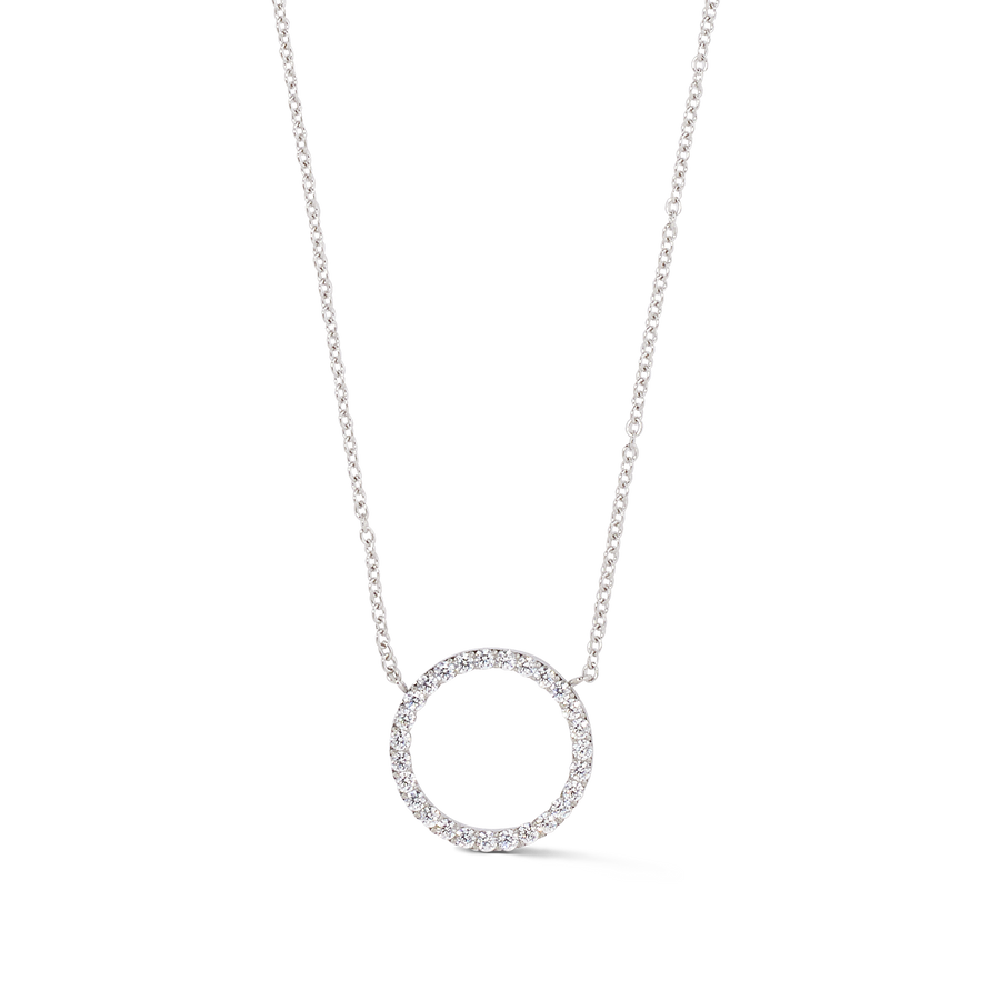 Necklace Sparkling Circle silver-crystal