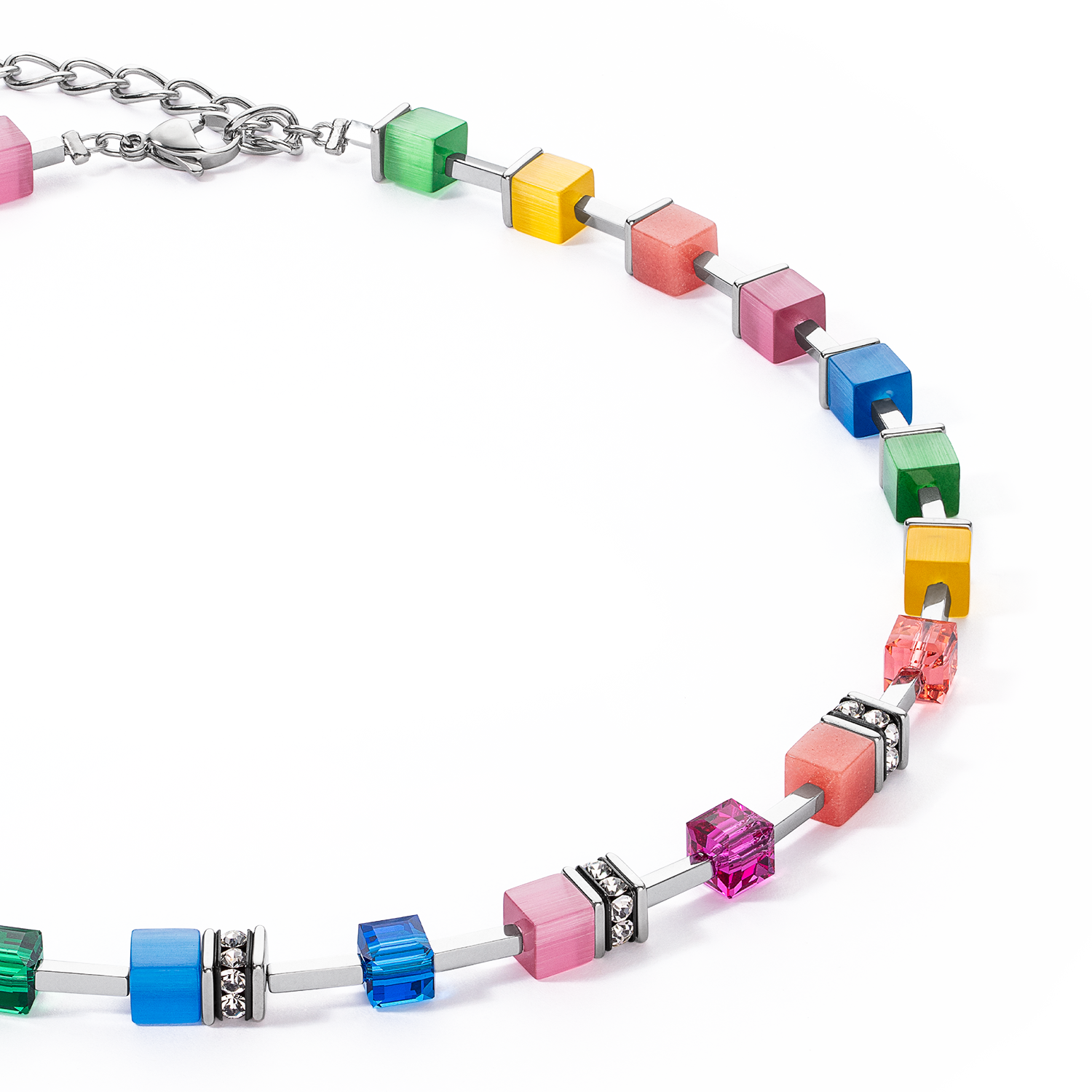 GeoCUBE® Iconic Pure Necklace Rainbow