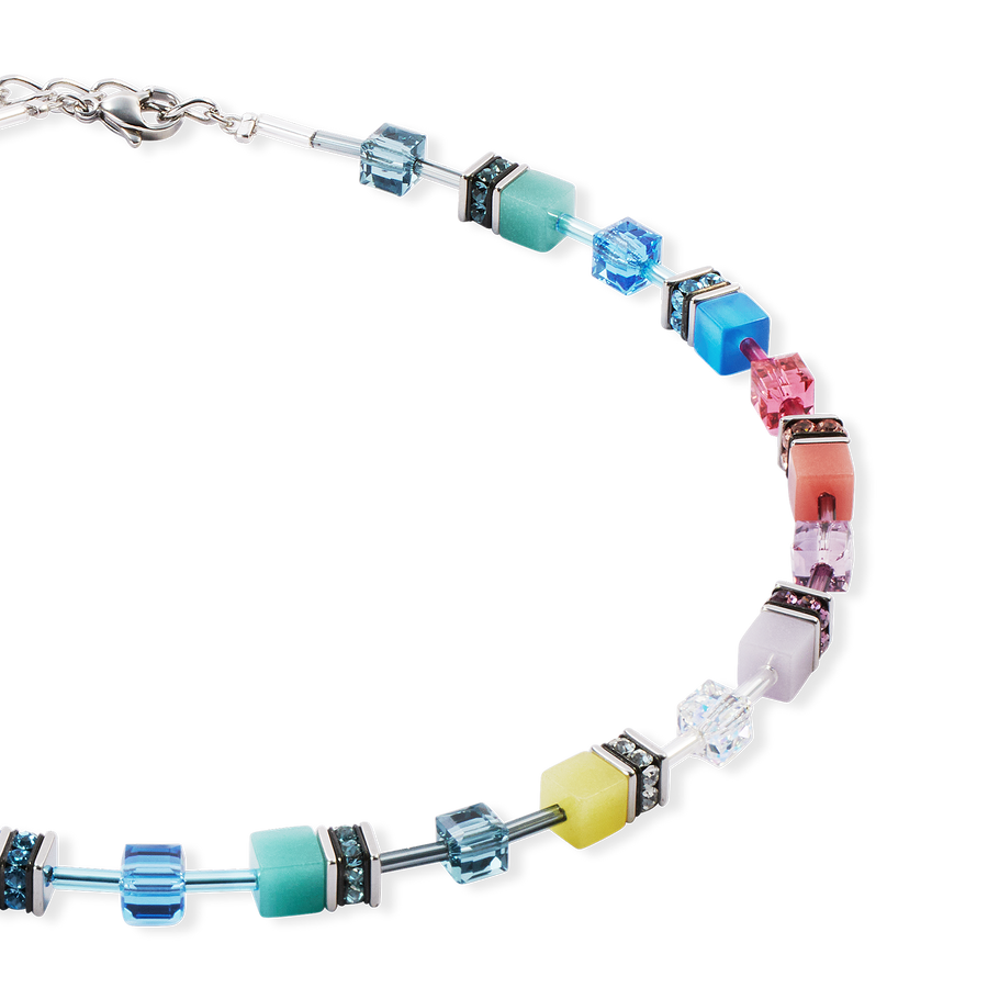 GeoCUBE® Iconic necklace Magic silver