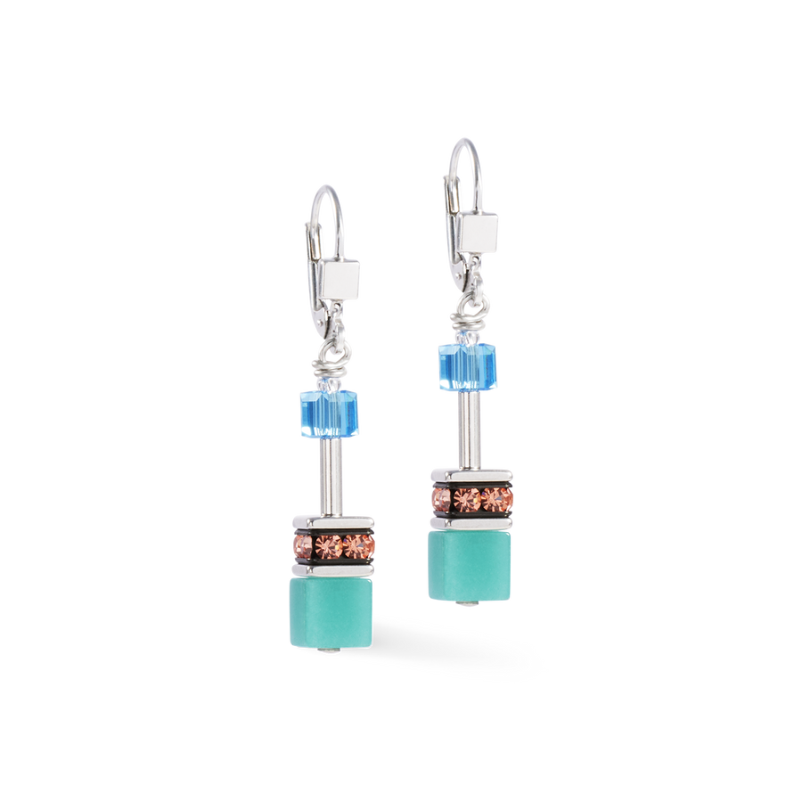 GeoCUBE® Iconic earrings Magic silver