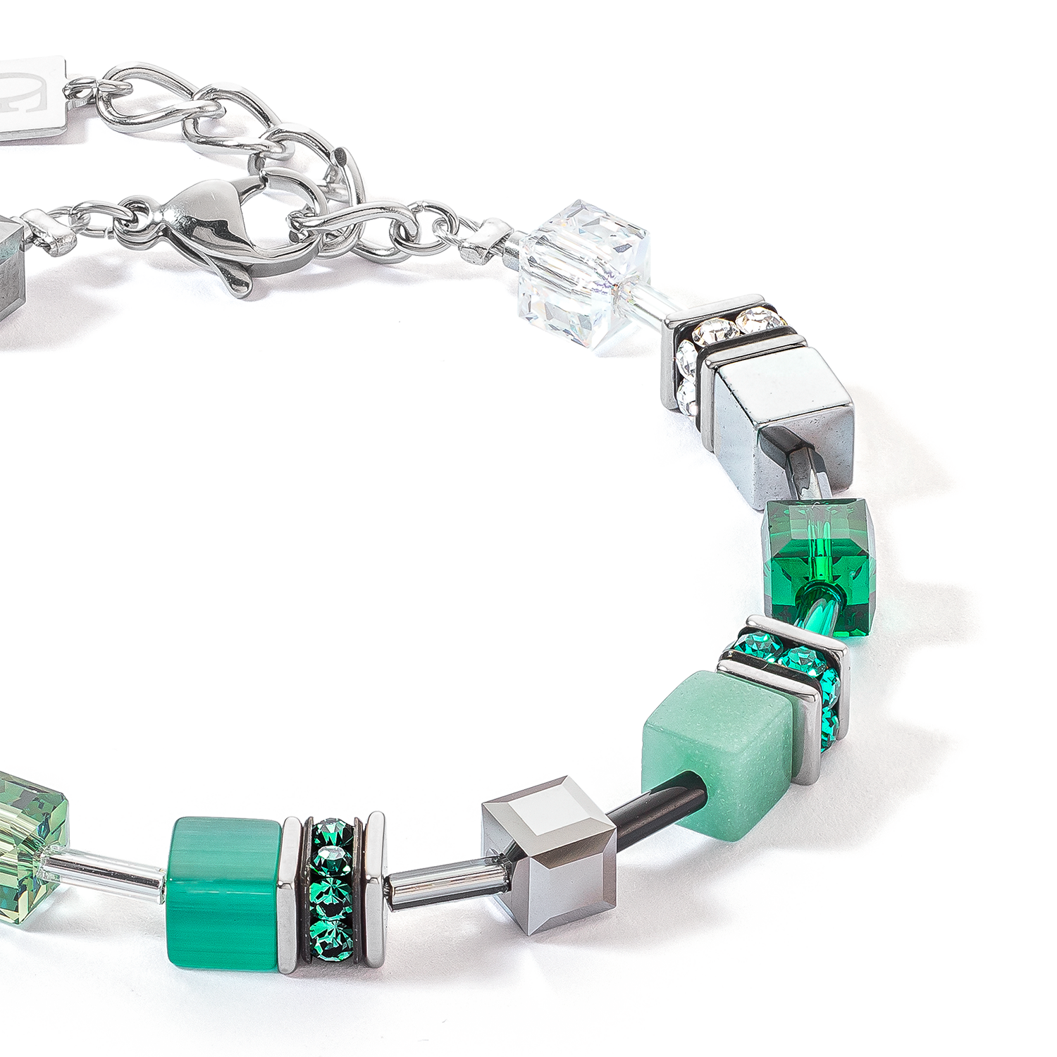 GeoCUBE® Iconic bracelet silver-green