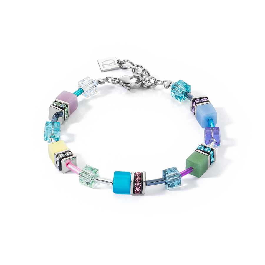 GeoCUBE® Iconic bracelet silver-ice pastels