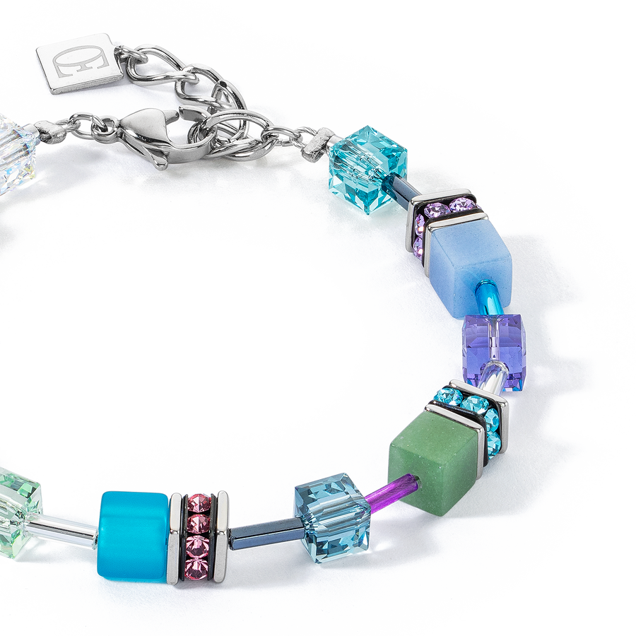 GeoCUBE® Iconic bracelet silver-ice pastels