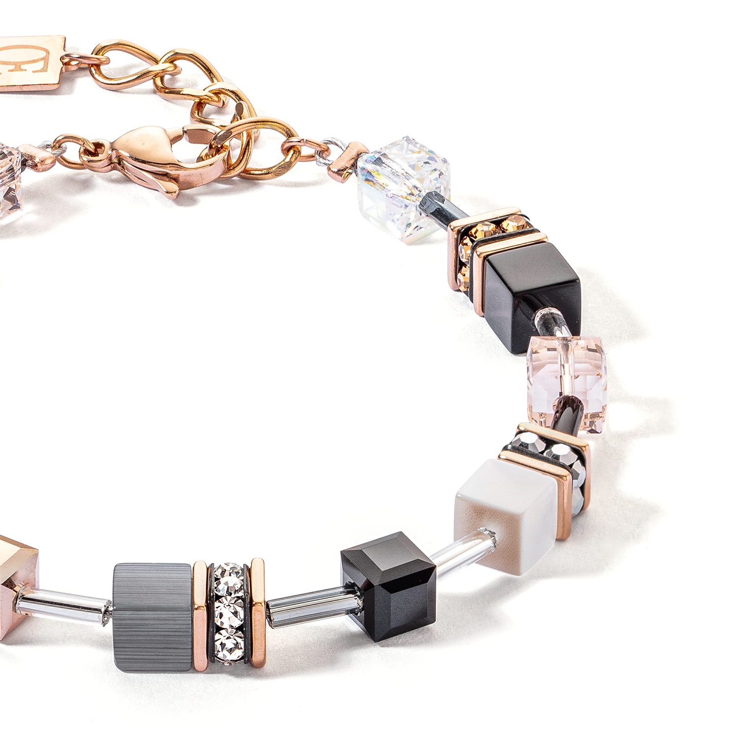 GeoCUBE® Iconic bracelet rose gold soft