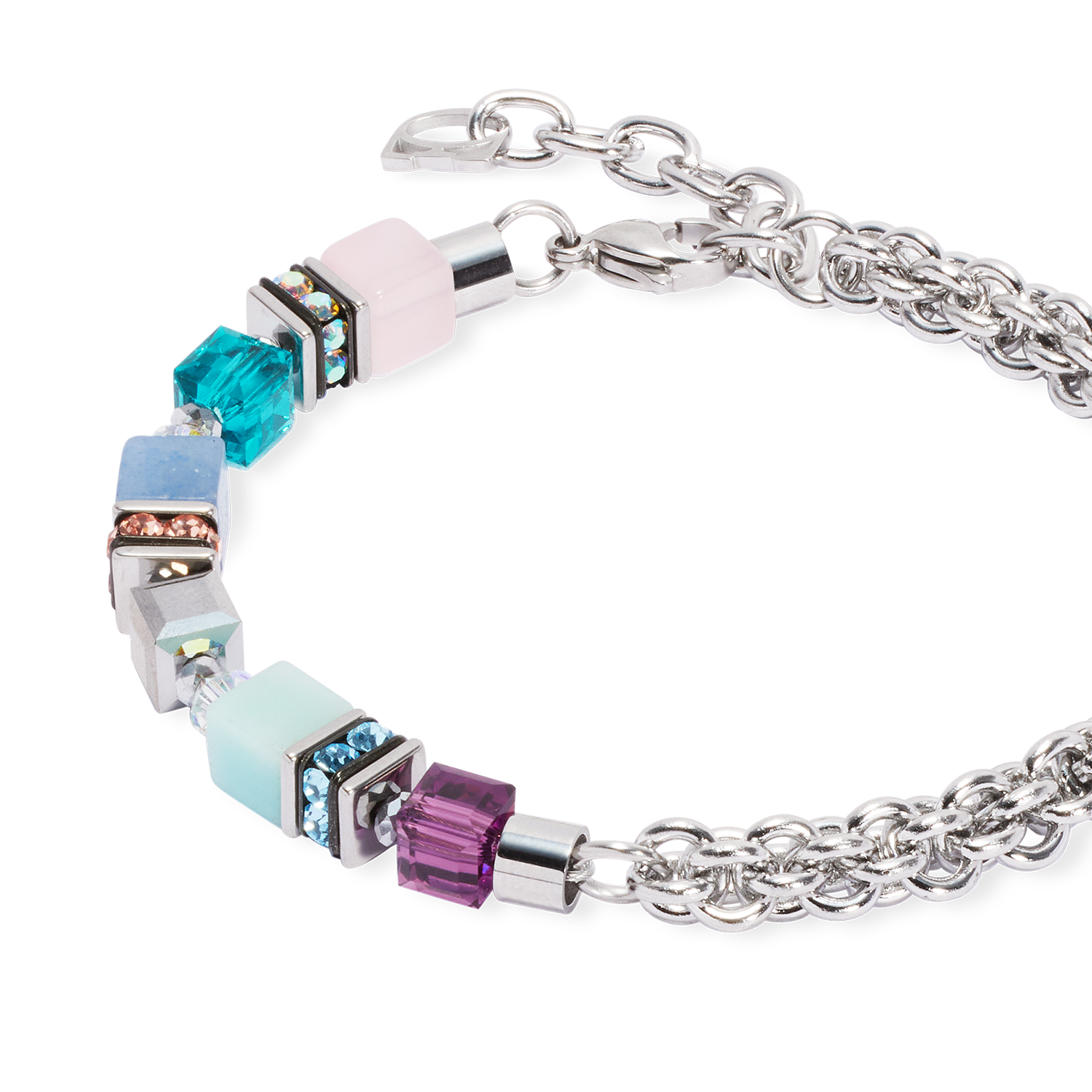 GeoCUBE® Fusion Summer bracelet silver-couture