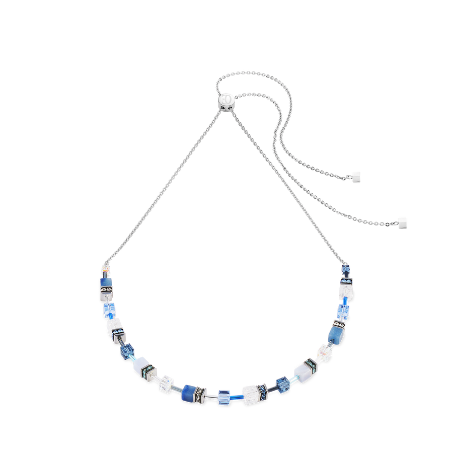 GeoCUBE® Iconic Nature Chain necklace blue