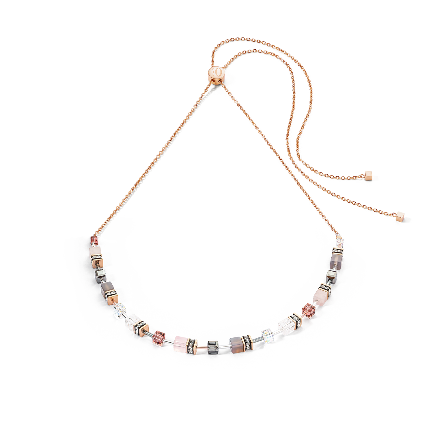 GeoCUBE® Iconic Nature Chain necklace rose