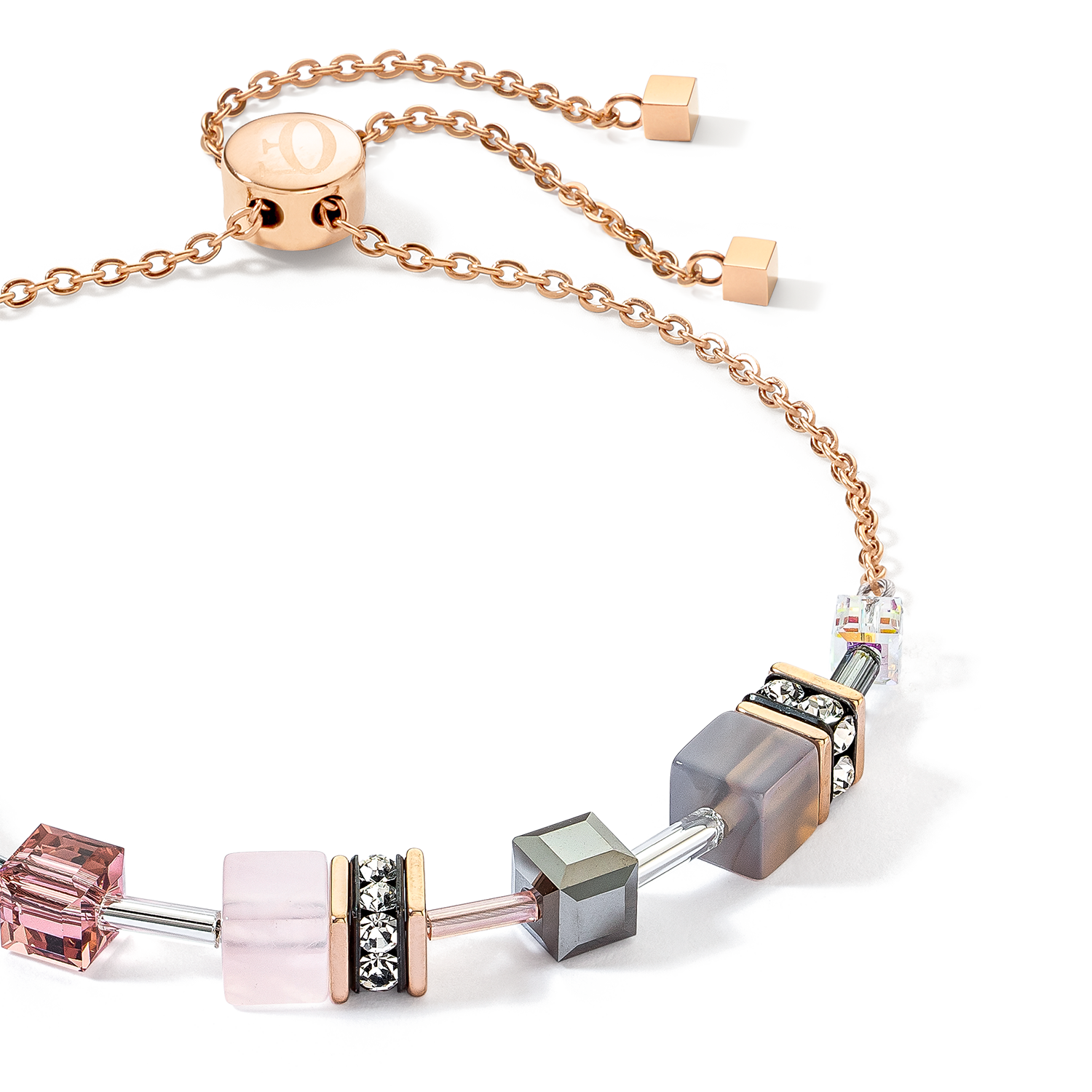 GeoCUBE® Iconic Nature Chain bracelet rose